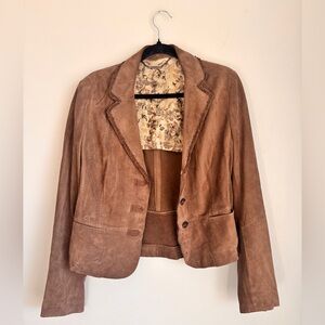 Women's Brown Suede Jacket